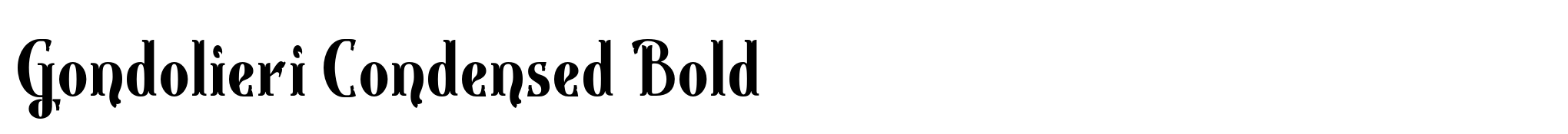 Gondolieri Condensed Bold image